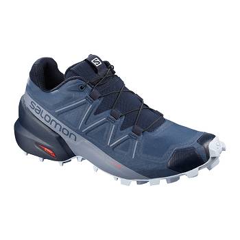 Salomon SPEEDCROSS 5 WIDE W - Tmavomodre Trailová Bežecká Obuv Damske, SALO165